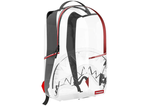 Sprayground Vsm Piping DLX Clear Backpack White