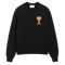Sweatshirt Noir Ami de Coeur 3D en Coton