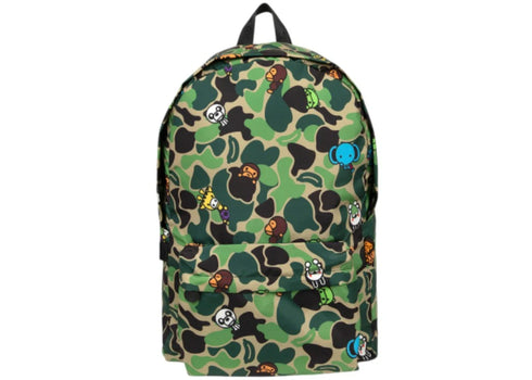 BAPE Baby Milo & friends Camo Large Size Backpack (SS26) Army Green