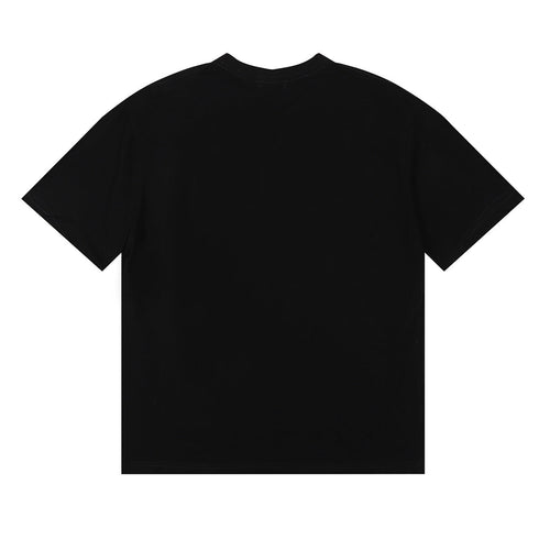 Rhude T-shirts LAGO DI COMO Printed Cotton Casual Short Sleeve Men and Women