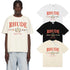 Rhude T-shirts Flag Badge Cotton Casual Short Sleeve Men and Women