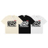 Rhude T-shirts Racing Tire Change Scene Printed Cotton Casual Short Sleeves Men and Women