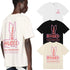 Rhude T-shirts Sunday Morning Fever Pink Arrow Print Men's and Women's Crew Neck Short Sleeves