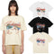 Rhude T-shirts Cannes Beach Coconut Printing Cotton Casual Short Sleeves Men and Women