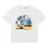 Rhude T-shirts Beach Coconut House Printed Cotton Casual Crew Neck Short Sleeve Men and Women