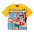 Godspeed T-shirts Beach Skull Surfboard Print Cotton Casual Short Sleeve Men and Women