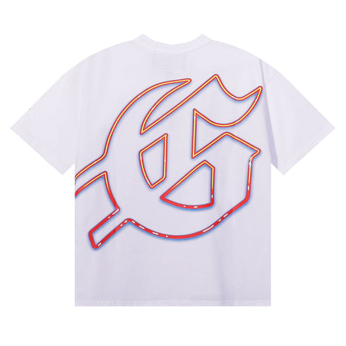 Godspeed T-shirts Skull Racing Printed Cotton Casual Short Sleeves Men and Women