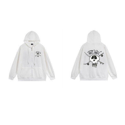 Stussy Hoodie Zip-Up Cardigan Fleece Hooded Sweater