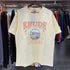 Rhude T-shirts Sunset Beach Cozy Pattern Printed Cotton Casual Loose Short Sleeve Men and Women