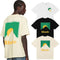 Rhude T-shirts Sunset Classic Print Cotton Casual Short Sleeve Men and Women