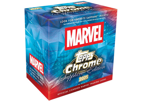 2025 Topps Chrome Marvel Sapphire Edition Hobby Box