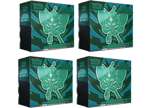 Pokémon Scarlet & Violet Twilight Masquerade Elite Tainer Box 4x Lot