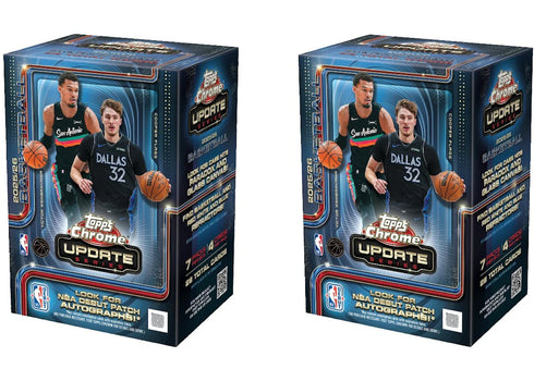 2025-26 Topps Chrome Updates Basketball Value Box 2x Lot