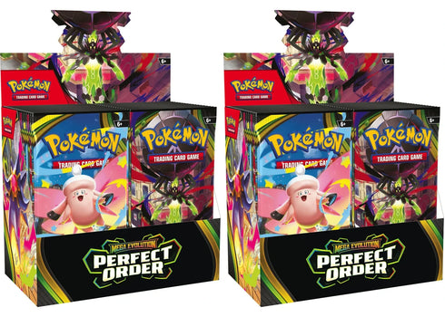 2026 Pokémon Mega Evolution Perfect Order Booster Box 2x Lot
