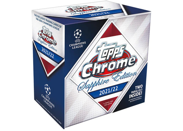 2021-22 Topps Chrome UEFA Champions League Sapphire Edition Soccer Box