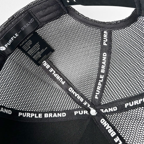 Purple Hat Mesh Stitching Embroidery PB001#