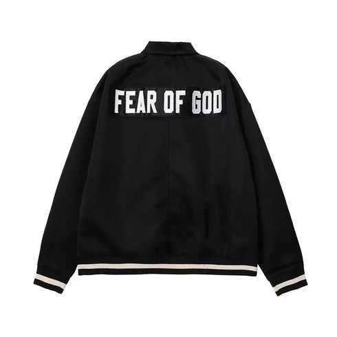 Fifth Collection Half Zip Satin Coaches Jacket justin bieber same style