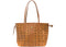 MCM Liz Visetos Small Top Handle Cognac