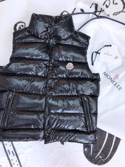 Moncler Black Quilted Puffer Vest