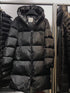 Moncler Long Hooded Quilted Puffer Coat