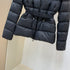 Moncler Fur-Trim Belted Puffer Coat