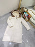 Moncler Hooded Fur-Trim Long Down Coat