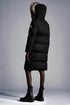 Moncler Hooded Fur-Trim Long Down Coat
