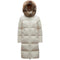 Moncler Hooded Fur-Trim Long Down Coat