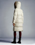 Moncler Hooded Fur-Trim Long Down Coat