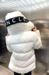 Moncler Hood-Print Hooded Puffer Coat