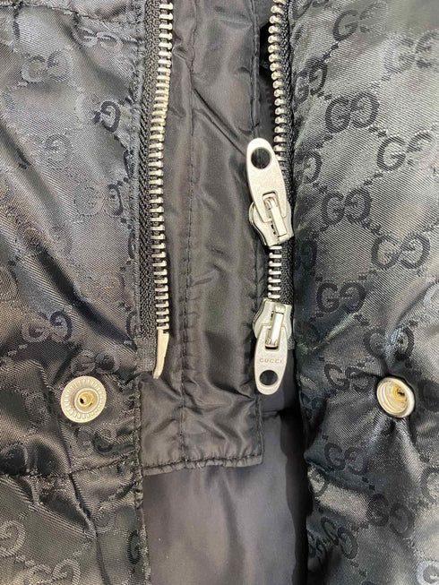 GUCCI Tonal Monogram Long Down Jacket
