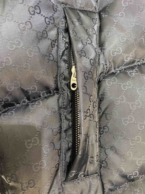 GUCCI Tonal Monogram Long Down Jacket