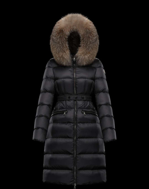 Moncler Long Belted Puffer Coat