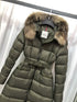 Moncler Long Belted Puffer Coat