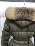 Moncler Long Belted Puffer Coat