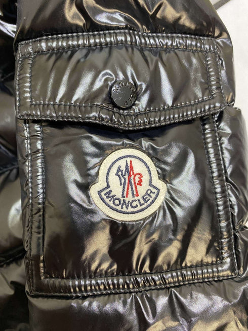 Moncler Women's Black Hooded Long Down Coat