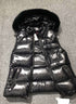 Moncler Fur-Trim Hooded Down Vest