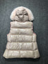 Moncler Fur-Trim Hooded Down Vest