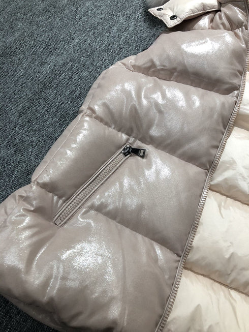 Moncler Fur-Trim Hooded Down Vest
