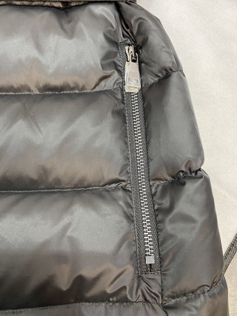 Moncler Fur-Trim Hood Belted Short Down Coat