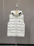Moncler Lettered Hood Trim Quilted Vest