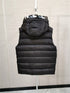 Moncler Lettered Hood Trim Quilted Vest