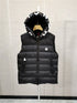 Moncler Lettered Hood Trim Quilted Vest