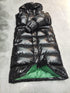 Moncler Glossy Hooded Long Down Coat