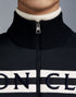 Moncler Men's Black Quilted Knit-Sleeve Down Jacket