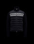 Moncler Men's Black Quilted Knit-Sleeve Down Jacket