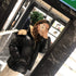 Moncler Black Hooded Puffer Coat