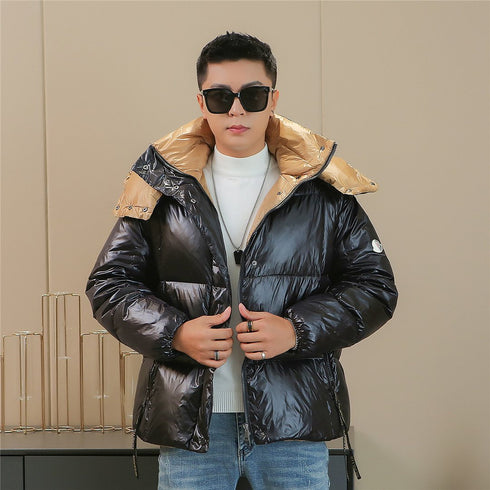 Moncler Black Hooded Puffer Coat