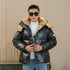 Moncler Black Hooded Puffer Coat
