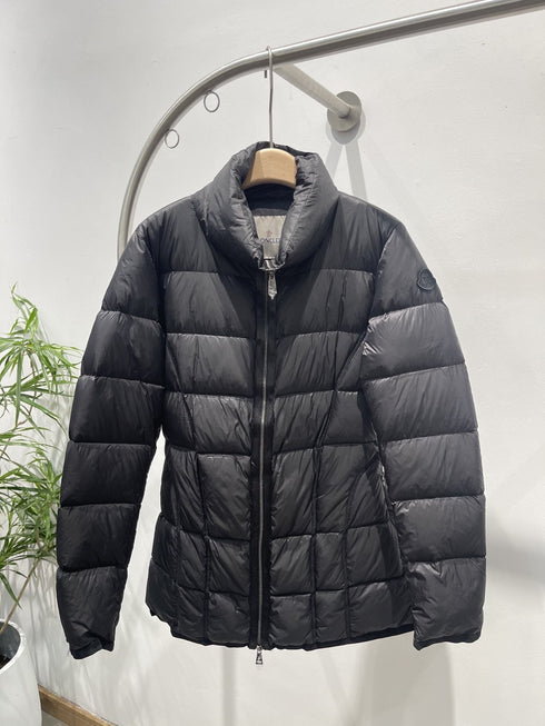 Moncler Black Quilted Short Down Coat